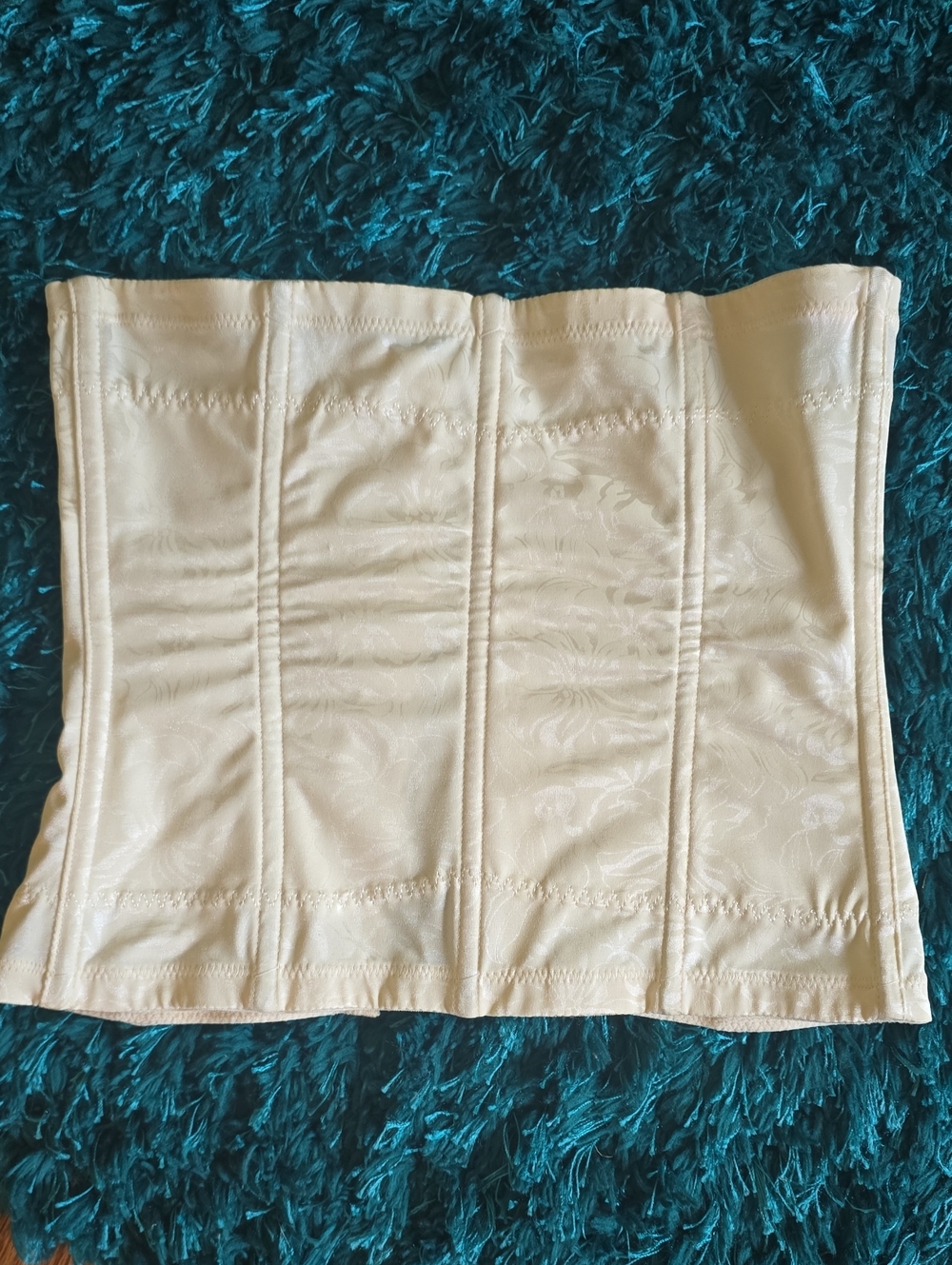 Maidenform Ivory Strapless Waist Cincher Corset Shaper